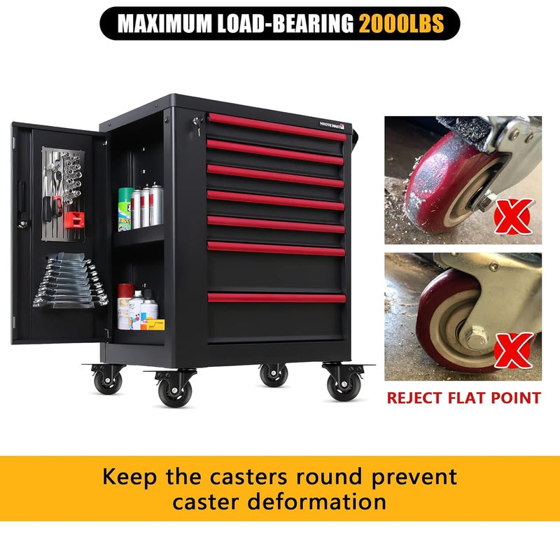 Apllamo 3" Casters Set of 4 ，4 Heavy Duty Quiet Casters, Max Load 2000LBS. Suitable to do Soft Wheels for cart, Glide Quietly and Protect The Floor, casters Set of 4 Heavy Duty. - Image 3